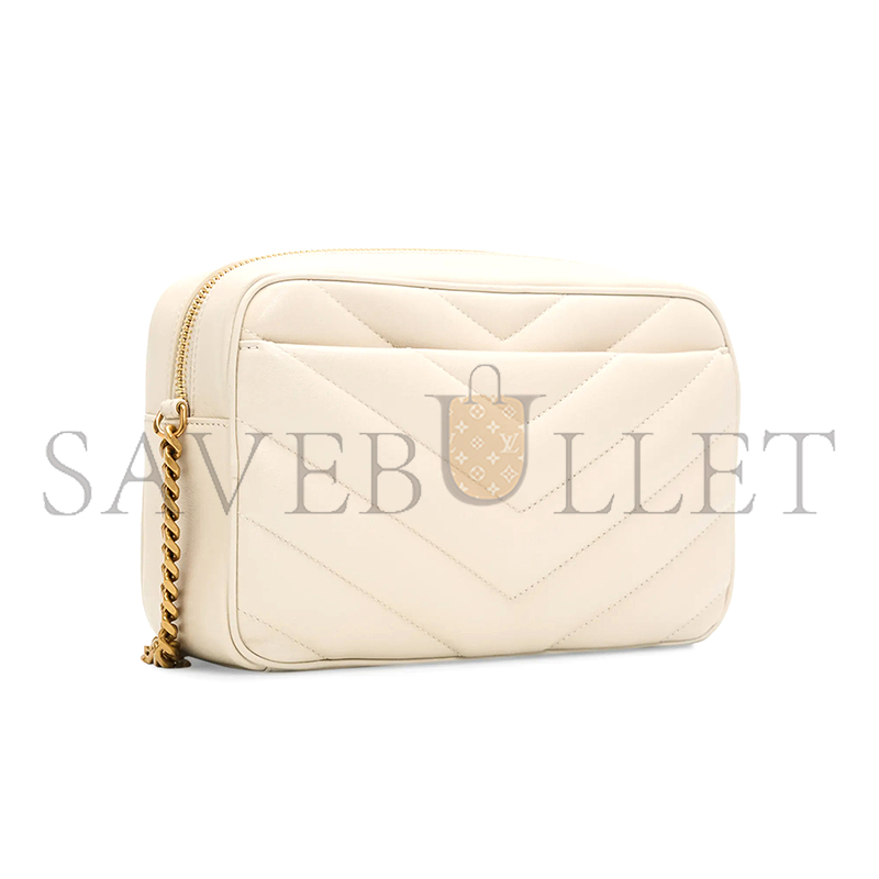 YSL LOULOU CAMERA BAG IN MATELASSÉ LAMBSKIN 869468 (23*14*6cm)